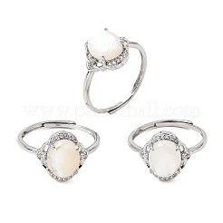Brass Micro Pave Cubic Zirconia Finger Rings&nbsp;CU-CBA260E-05P