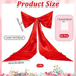 Cloth Big Bowknot Ornaments&nbsp;DIY-WH0308-957A