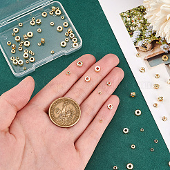 80Pcs 8 Styles Rack Plating Brass Spacer Beads&nbsp;KK-PH0006-28