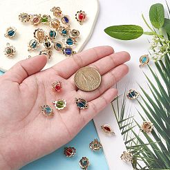 50Pcs Rack Plating Light Gold Iron Pendants&nbsp;IFIN-CJ0001-76