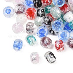 Handmade Foil Glass Beads&nbsp;FOIL-T009-01