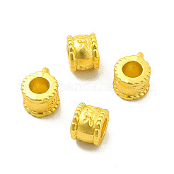ラックメッキ合金チューブベイル  ループベイル  愛という言葉のハンガー リンクの列  マットゴールドカラー  10x6x7.5mm  穴：1.4mm  内径：4mm&nbsp;FIND-I034-15MG