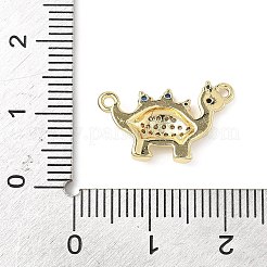 Brass Pave Clear and Blue Cubic Zirconia Links&nbsp;ZIRC-I356-09G
