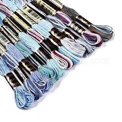 6層ポリエステル刺繍フロス  クロスステッチの糸  秋色シリーズ  ミックスカラー  0.5~1mm  約8.75ヤード（8m）/バンドル  12束/セット&nbsp;OCOR-FZ0001-01L