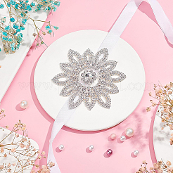 Brass and Crystal Rhinestone Ornament Accessories&nbsp;DIY-WH0302-36