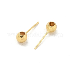 Brass Stud Earring Findings&nbsp;LS-KK-G518-01G