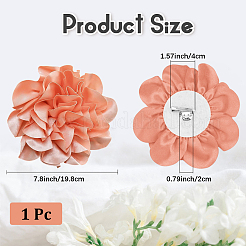 1Pc Polyester Brooches&nbsp;JEWB-CN0001-07E