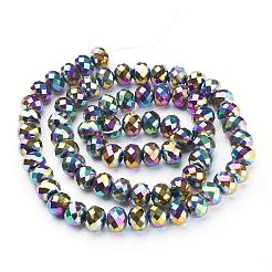 Electroplate Glass Beads Strands&nbsp;GR7X10MMY-M