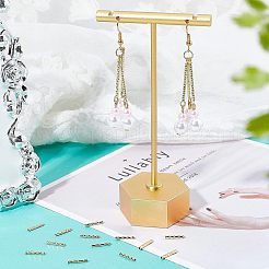 ラックメッキ真鍮製ビーズ  ニッケルフリー  チューブ  18KGP本金メッキ  10x1.5mm  穴：1mm  300個/箱&nbsp;KK-FH0003-81