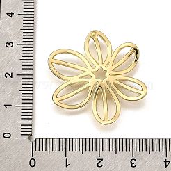 合金ペンダント  ゴールドカラー  中空  花  28x31x3mm  穴：3x3mm&nbsp;FIND-U032-01D-G