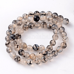 Natural Dragon Veins Agate Beads Strands&nbsp;X-AGAT-6D-9