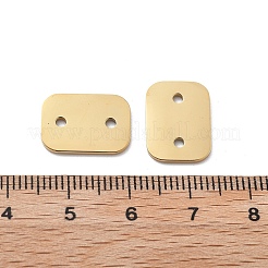 304 Stainless Steel Laser Cut Rectangle Connector Charms&nbsp;STAS-M111-13G-01