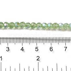 Electroplate Transparent Glass Beads Strands&nbsp;EGLA-A035-T4mm-L09