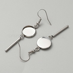 314 Stainless Steel Earring Hooks&nbsp;LS-STAS-WH0046-01B