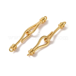 Brass Hook and S-Hook Clasps&nbsp;KK-U016-04G