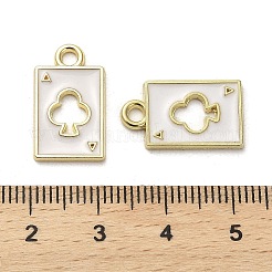 Light Gold Plated Alloy Enamel Pendants&nbsp;ENAM-R145-07G-01