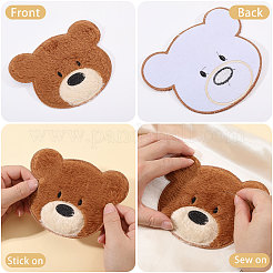 Computerized Embroidery Polyester with Fur Iron on/Sew on Patches&nbsp;DIY-WH0671-397B