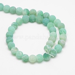Natural Weathered Agate Beads Strands&nbsp;G-G589-6mm-08