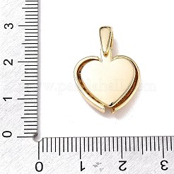 Brass Micro Pave Clear Cubic Zirconia Split Pendants&nbsp;CU-CBA3371-02G