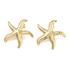 Starfish 201 Stainless Steel Stud Earrings&nbsp;EJEW-D354-04G