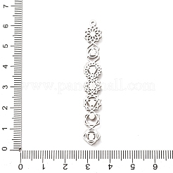 Chakra 304 Stainless Steel Big Pendants&nbsp;STAS-F367-14P
