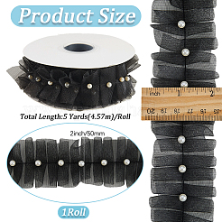 Polyester Embroidery Flower Lace Trim&nbsp;OCOR-WH20006-84A