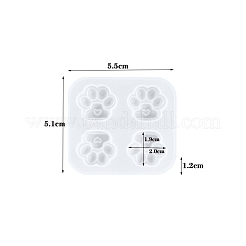 Cat Paw Print DIY Pendant Silicone Molds&nbsp;SIMO-PW0001-324A-02