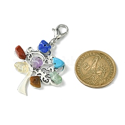 Tibetan Style Alloy Pendant Decorations&nbsp;HJEW-JM01537-02
