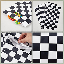 10Pcs Rectangle PE Packaging Bags with Die Hole Handle&nbsp;ABAG-WH20020-03