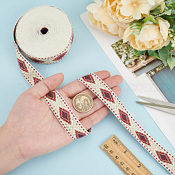 10 Yards Ethnic Style Embroidery Polyester Ribbons&nbsp;OCOR-FG0002-25A