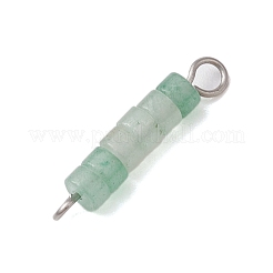 7Pcs 7 Styles Chakra Natural Mixed Gemstone Disc Beaded Connector Charms&nbsp;PALLOY-JF02744