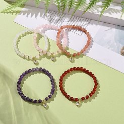 Gemstone Bead Stretch Bracelets&nbsp;BJEW-JB09126