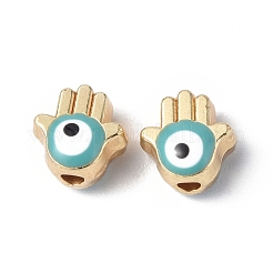 Alloy Enamel Evil Eye Beads&nbsp;ENAM-G214-04G