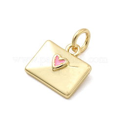 Brass Enamel Charms&nbsp;KK-P338-31G-02