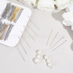 600Pcs 6 Styles 304 Stainless Steel Flat Head & Ball Head & Eye Pins&nbsp;STAS-ME0003-14