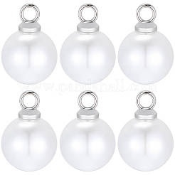 100Pcs ABS Plastic Pearl Pendants&nbsp;FIND-BM0001-39A-P