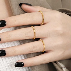 304 Stainless Steel Finger Rings for Couple&nbsp;FS-WG36BBF-02