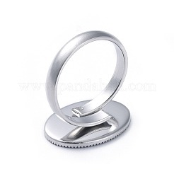 Non-Tarnish Adjustable 304 Stainless Steel Finger Rings Components&nbsp;STAS-E459-79P