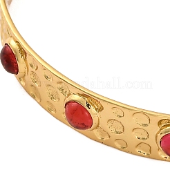 Rack Plating Brass Cuff Bracelets for Women&nbsp;BJEW-M040-12G-01