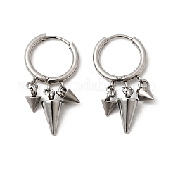 Cone 304 Stainless Steel Chandelier Earrings&nbsp;EJEW-L309-02C-P