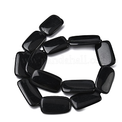 Natural Black Stone Beads Strands&nbsp;G-L650-C01-01