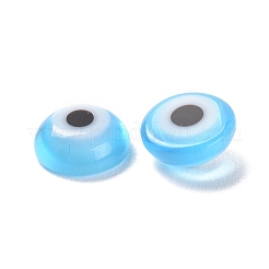 Handmade Lampwork Evil Eye Cabochons&nbsp;LAMP-E022-01C