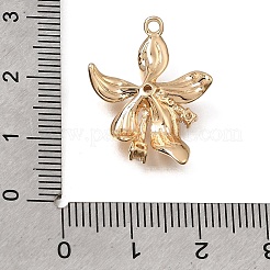 Brass Micro Pave Clear Cubic Zirconia Pendants&nbsp;KK-N290-25G