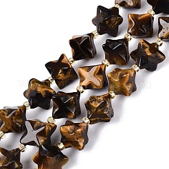 Natural Tiger Eye Beads Strands&nbsp;G-Q608-07A-06
