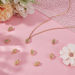 10Pcs Brass Pendant Rhinestones Settings&nbsp;KK-BBC0018-10