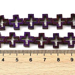 Electroplated Natural Lava Rock Beads Strands&nbsp;G-K388-02D