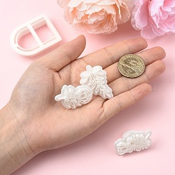 4Pcs 4 Styles Mother's Day Plastic Clay Pressed Molds Set&nbsp;CELT-YW0001-01