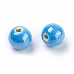 Glazed Porcelain Beads&nbsp;PORC-D001-14mm-M