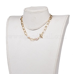 Aluminium Paperclip Chain Necklaces&nbsp;X-NJEW-JN02865