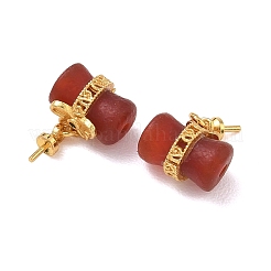 Natural Red Agate Cup Peg Bails&nbsp;GG-D002-07G